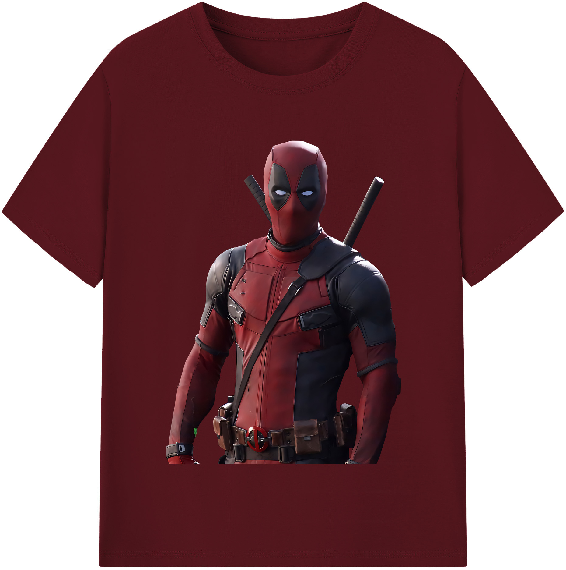 （画像用） Deadpool デッドプール 綿100％半袖Tシャツ（フロントプリント）